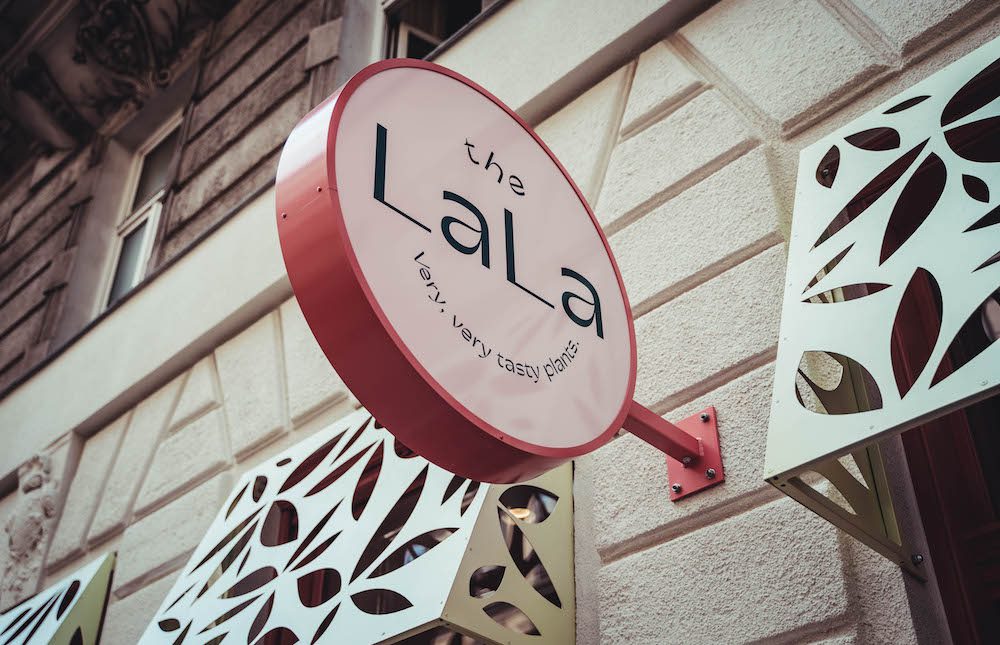 The LaLa sign outside