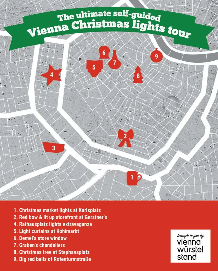 The ultimate selfguided Vienna Christmas lights tour Vienna Würstelstand