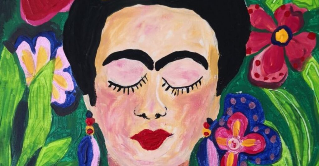 Painting & Wine Frida Kahlo Vienna Würstelstand